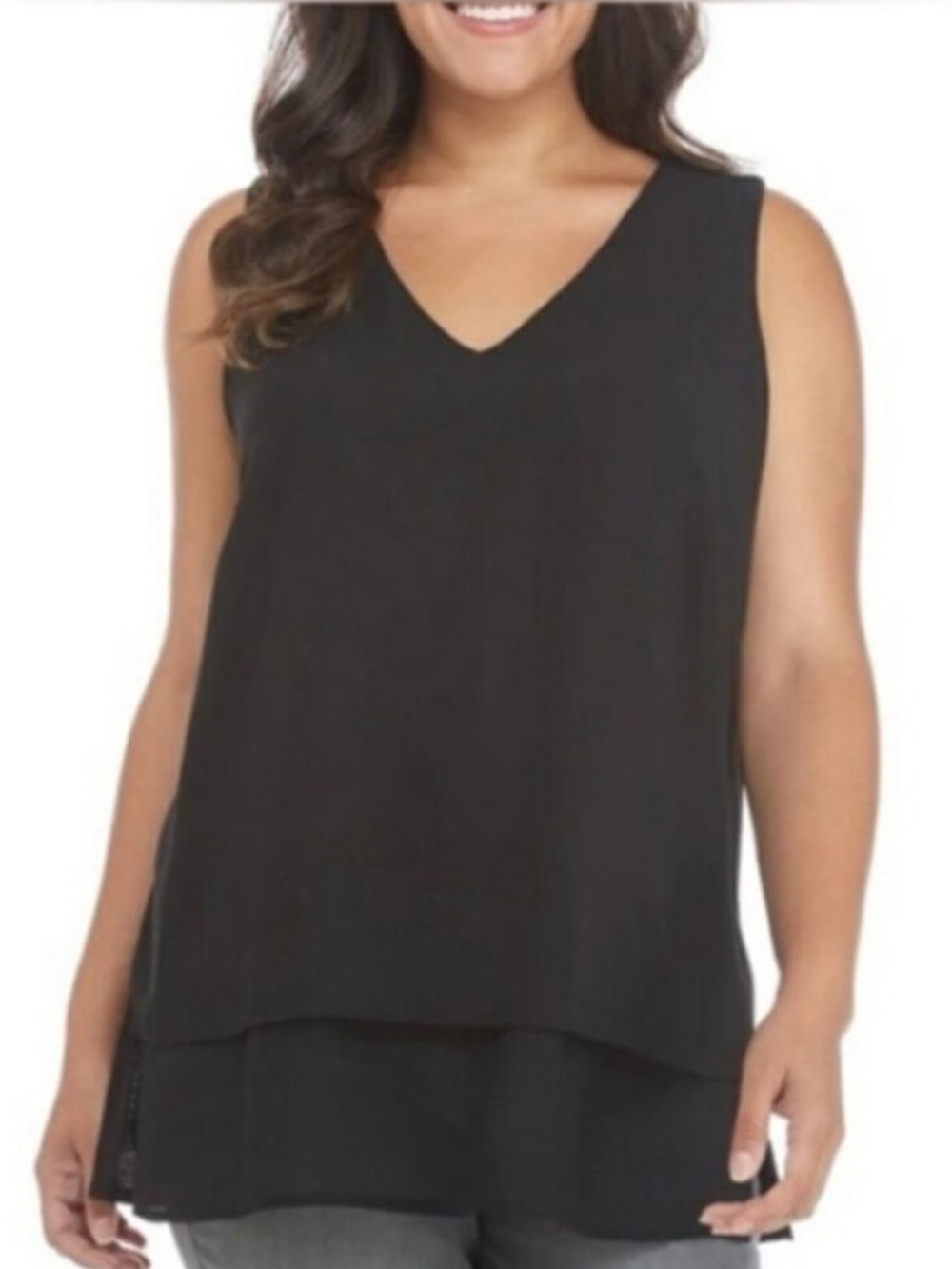 Michael Kors Sleeveless Basic Vneck Blouse Size Small